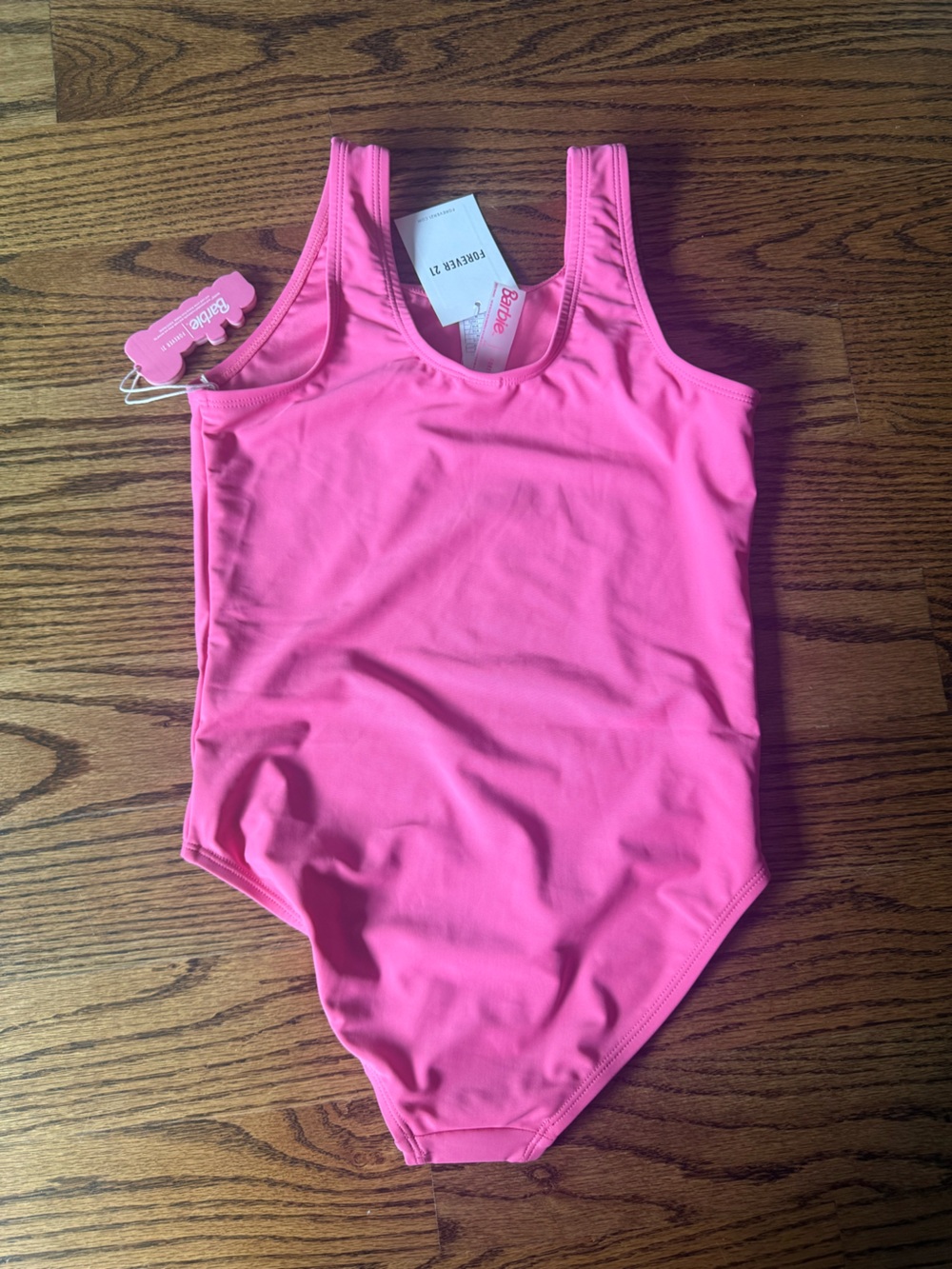 Barbie Pink Graphic Sweatshirt and Hot Pink Barbie bathing suit Set for Kids - Picture 5 of 5